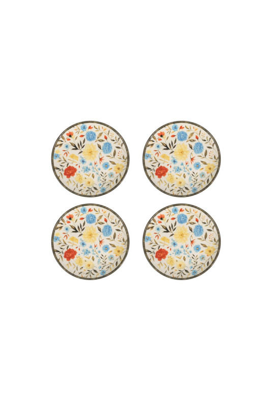Ensemble d'assiettes à dessert (4 pièces) - Multicolore