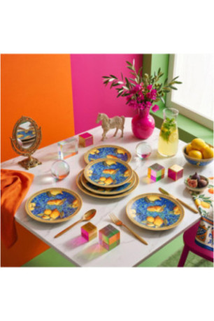 Ensemble d'assiettes à dessert (6 pièces) - Multicolore