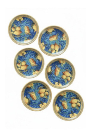 Ensemble d'assiettes à dessert (6 pièces) - Multicolore