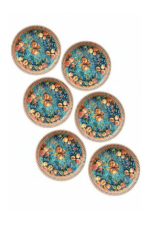 Ensemble d'assiettes à dessert (6 pièces) - Multicolore