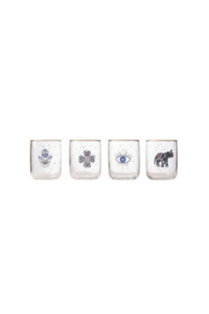 Ensemble de verres (4 pièces) - Or transparent