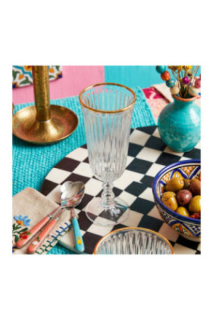 Ensemble de verres à vin (4 pièces) - Or transparent