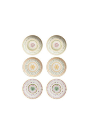 Ensemble d'assiettes à dessert (6 pièces) - Multicolore