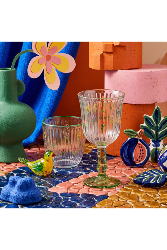 Ensemble de verres à vin (4 pièces) - Jaune Vert