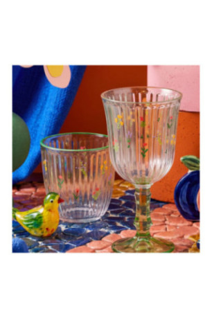 Ensemble de verres à vin (4 pièces) - Jaune Vert