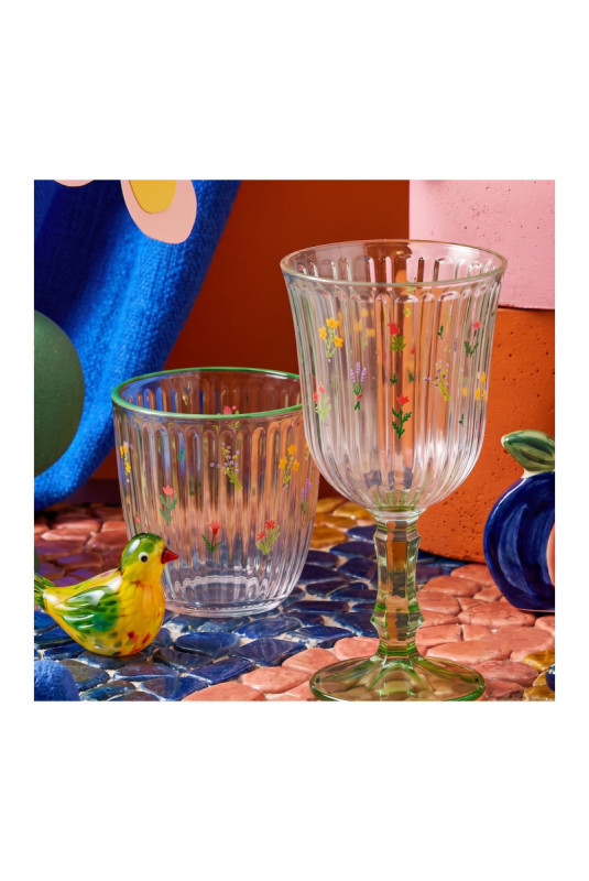 Ensemble de verres à vin (4 pièces) - Jaune Vert