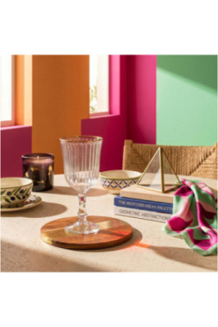 Ensemble de verres à vin (4 pièces) - Or transparent
