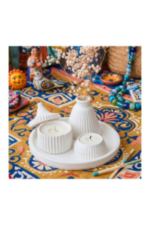 Ensemble de bougies (5 pièces) - Blanc