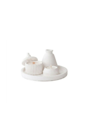 Ensemble de bougies (5 pièces) - Blanc