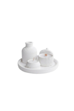 Ensemble de bougies (5 pièces) - Blanc