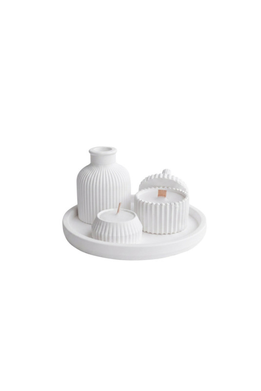 Ensemble de bougies (5 pièces) - Blanc