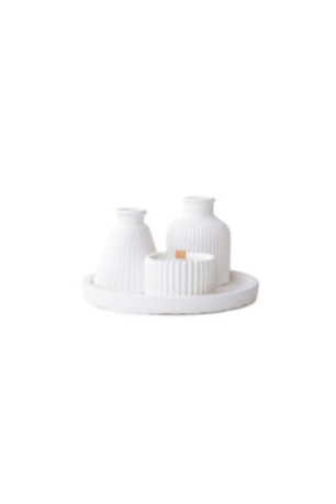 Ensemble de bougies (5 pièces) - Blanc