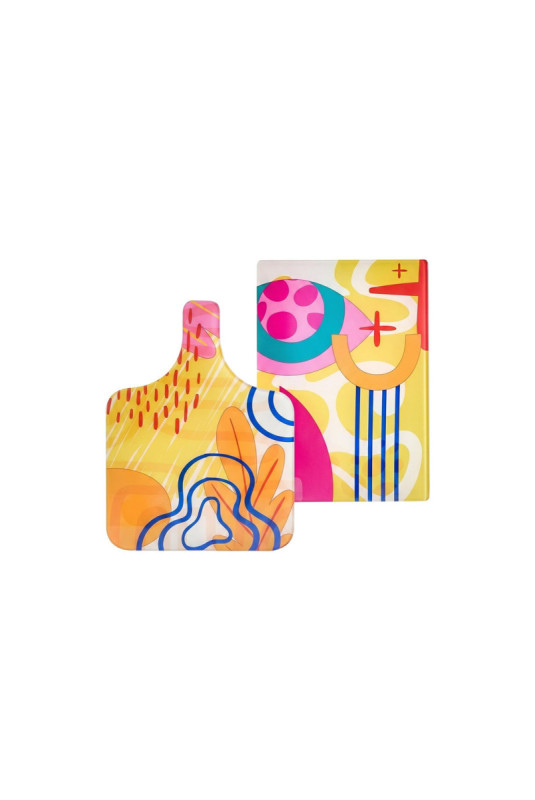 Ensemble de planches à découper (2 pièces) - Multicolore