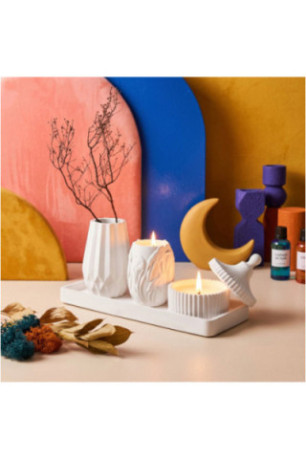 Ensemble de bougies (4 pièces) - Blanc
