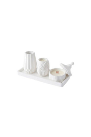Ensemble de bougies (4 pièces) - Blanc