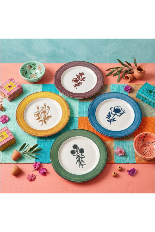 Ensemble d'assiettes de service (4 pièces) - Multicolore