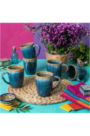 Ensemble de tasses (6 pièces) - Bleu