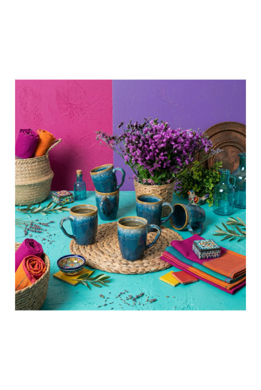 Ensemble de tasses (6 pièces) - Bleu