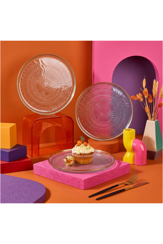 Ensemble d'assiettes à dessert (6 pièces) - Transparent
