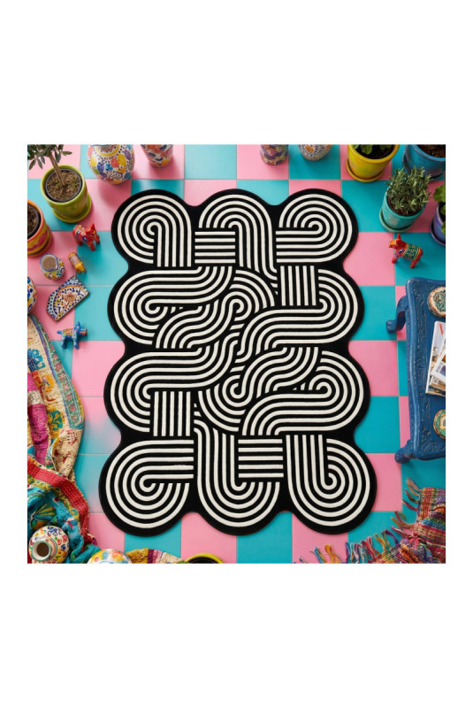 Tapis (140 x 190) - Multicolore
