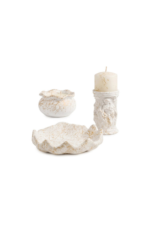 Ensemble de bougies (3 pièces) - Or