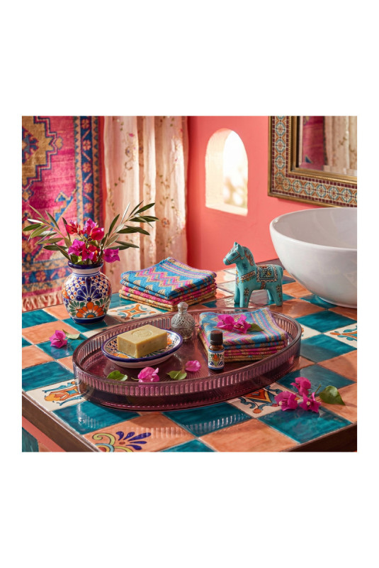 Plateau de salle de bain - Violet