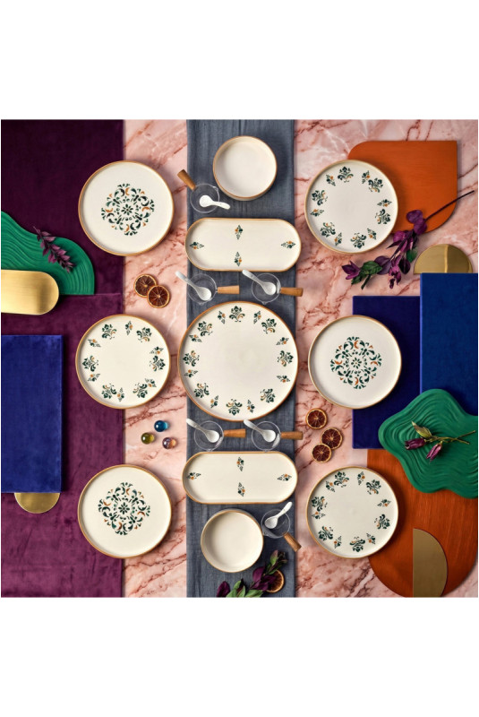 Ensemble petit-déjeuner (23 pièces) - Multicolore