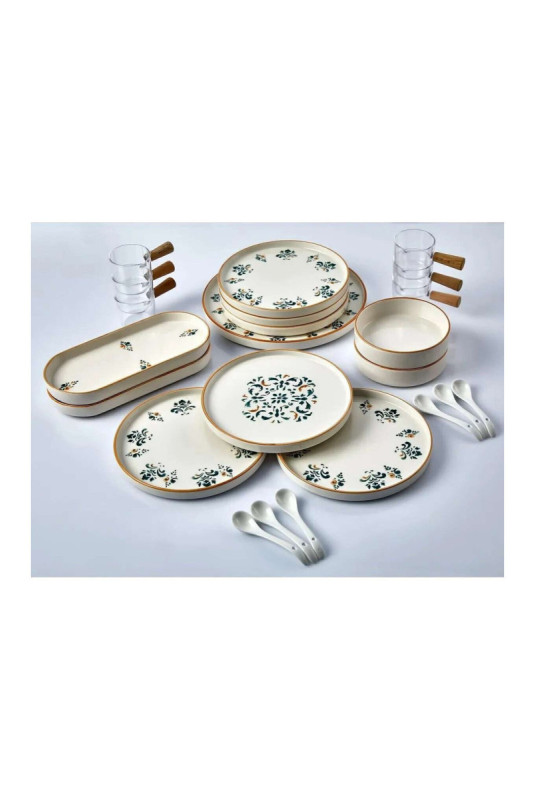 Ensemble petit-déjeuner (23 pièces) - Multicolore