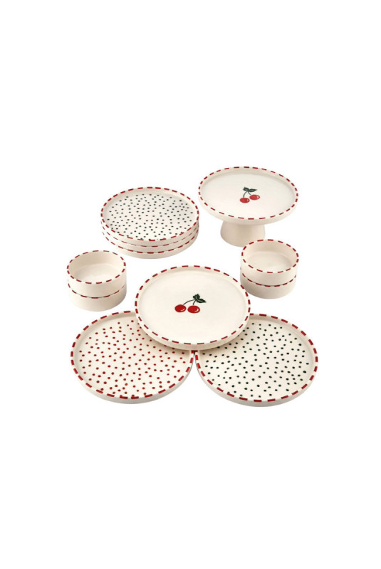 Ensemble petit-déjeuner (11 pièces) - Multicolore