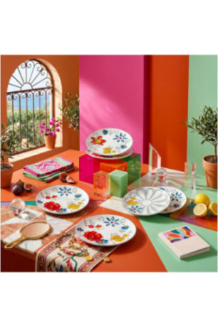 Ensemble d'assiettes à dessert (6 pièces) - Multicolore