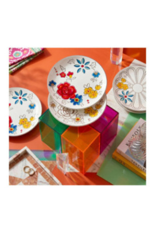 Ensemble d'assiettes à dessert (6 pièces) - Multicolore