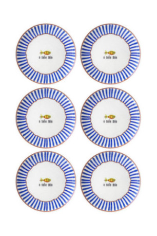 Ensemble d'assiettes de service (6 pièces) - Bleu