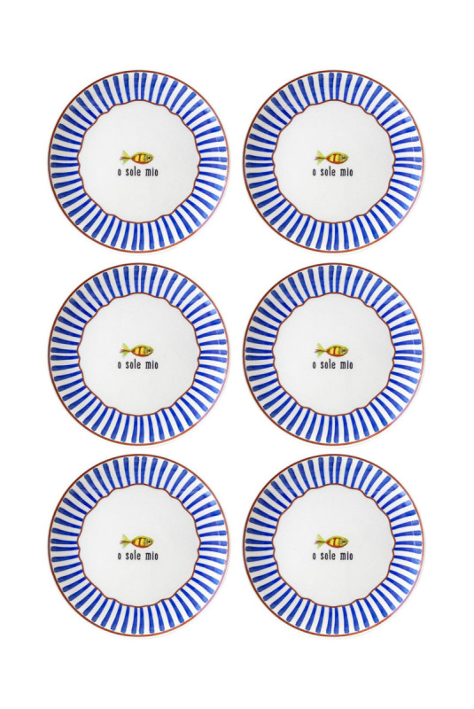 Ensemble d'assiettes de service (6 pièces) - Bleu