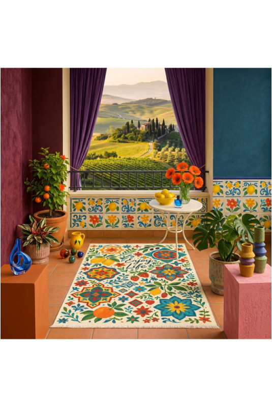 Tapis (100 x 200) - Multicolore