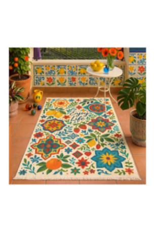 Tapis (100 x 200) - Multicolore