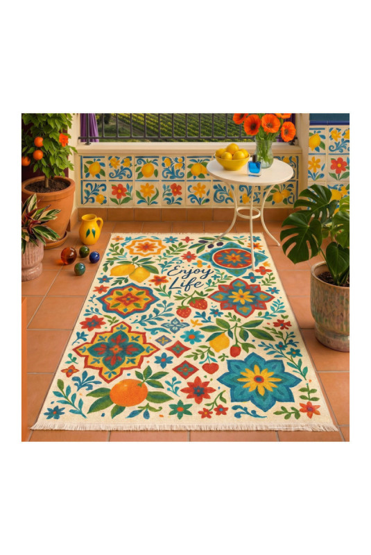 Tapis (100 x 200) - Multicolore