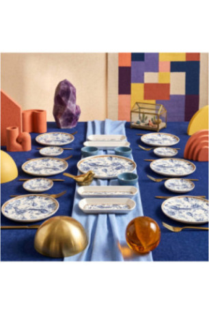 Ensemble petit-déjeuner (21 pièces) - Multicolore