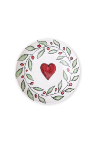 Ensemble d'assiettes (6 pièces) - Blanc Rouge Vert