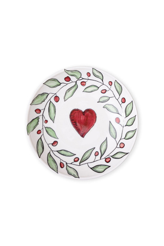 Ensemble d'assiettes (6 pièces) - Blanc Rouge Vert