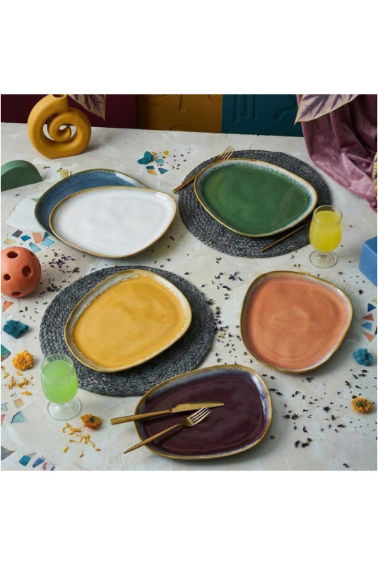 Ensemble d'assiettes de service (6 pièces) - Multicolore