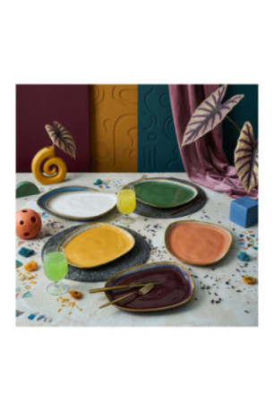 Ensemble d'assiettes de service (6 pièces) - Multicolore