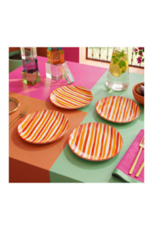 Ensemble d'assiettes de service (6 pièces) - Orange
