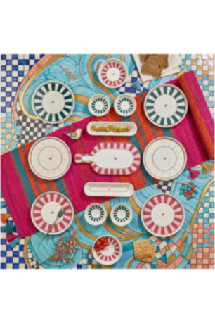 Ensemble petit-déjeuner (15 pièces) - Multicolore
