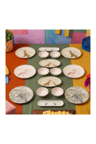 Ensemble petit-déjeuner (16 pièces) - Multicolore