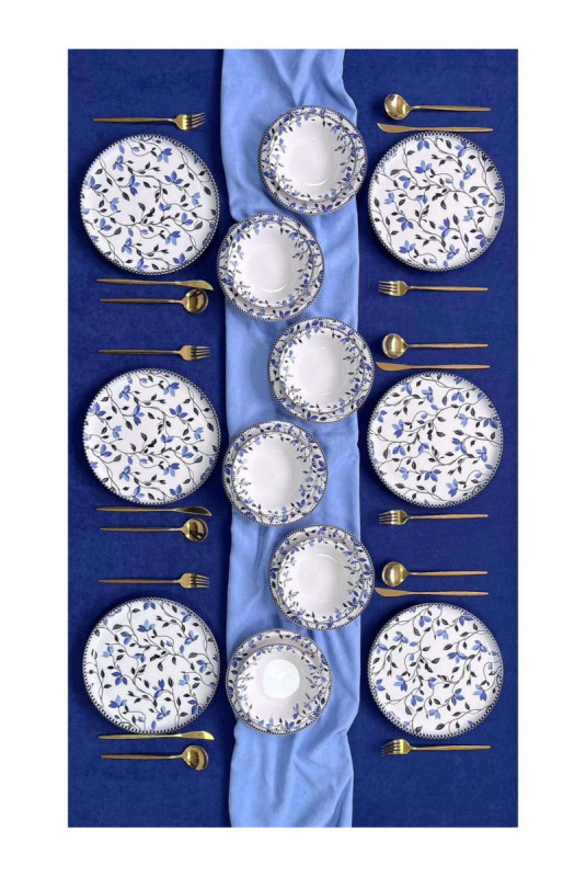 Service de table (18 pièces) - Multicolore