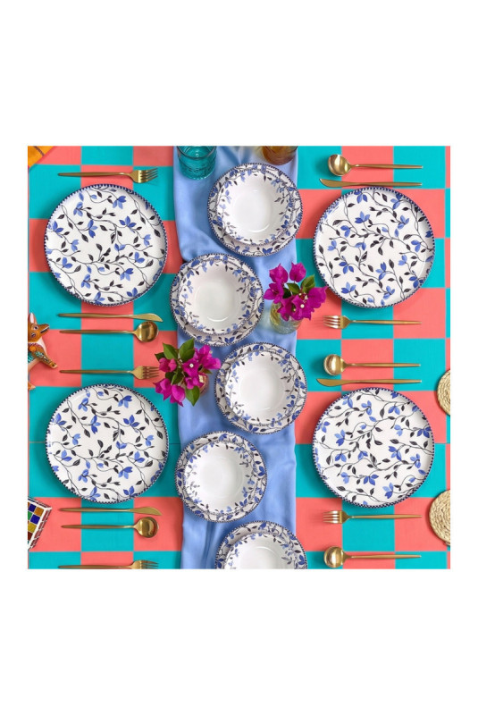 Service de table (18 pièces) - Multicolore