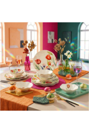 Service de table (18 pièces) - Multicolore