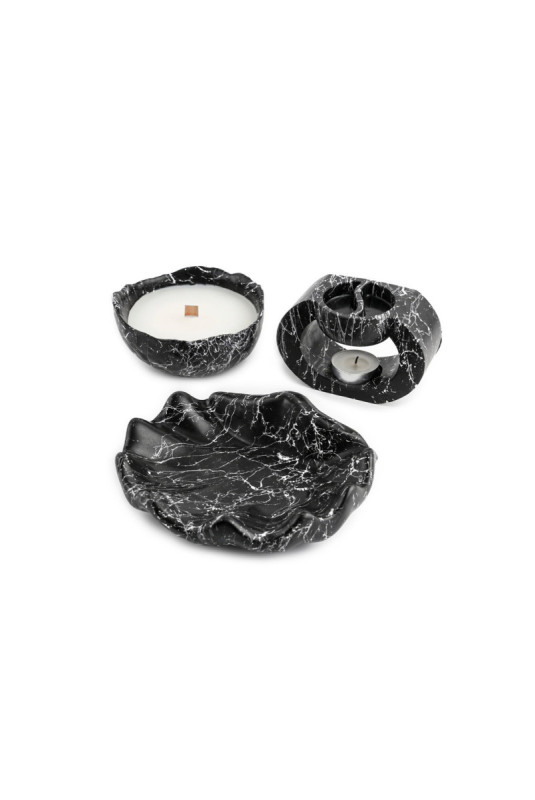 Ensemble de bougies (3 pièces) - Marbre