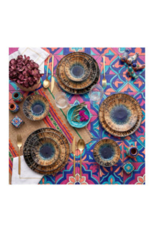 Service de table (24 pièces) - Multicolore