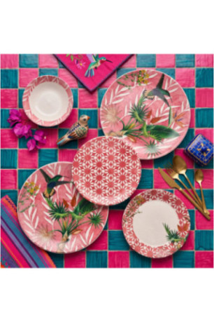 Service de table (24 pièces) - Rouge